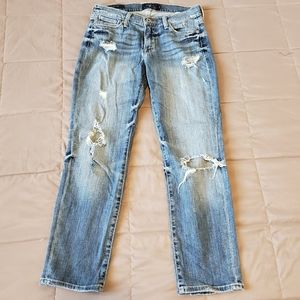 Distressed Lucky Jeans Brooke Crop Size 2/26